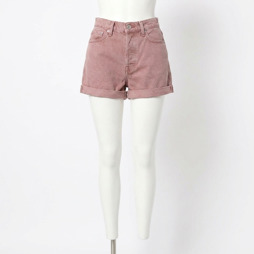 NEW RAG & BONE women's high waist shorts in pink